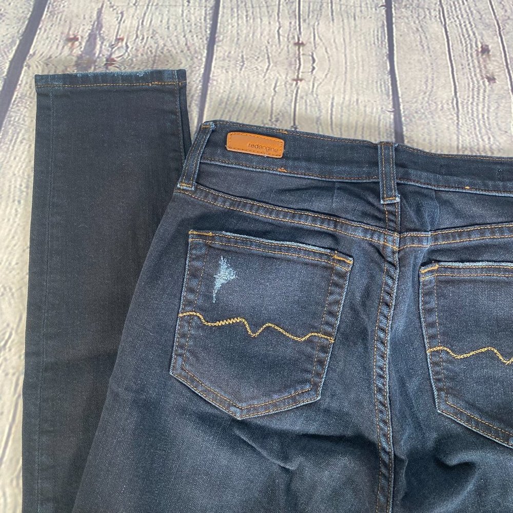 Red Engine Scorcher Super Skinny Distressed Jeans - Picture 8 of 8